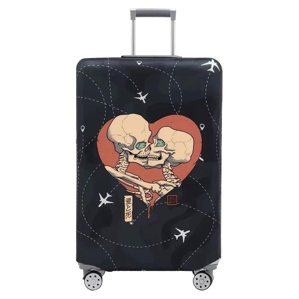 couvertures de bagages de voyage, housse de protection, housses de valise anti-poussière commandées, série d'impression de dessin animé, accessoires de voyage for18-32inch