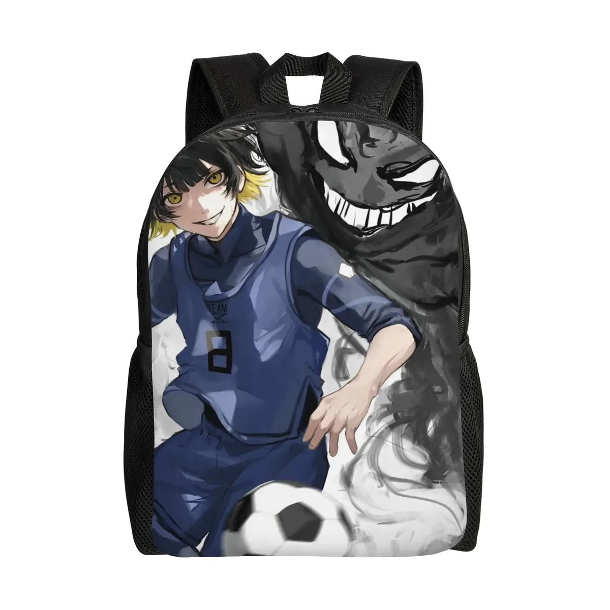 sac à dos blue locks pour hommes, femmes, adolescents, lycéens, randonnée, voyage, sac à dos de jour, football, anime, sacs en toile pour ordinateur portable, durable