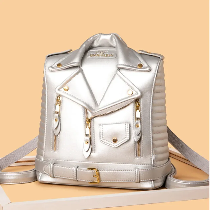 anti-vol fermeture éclair femmes sac à dos 2026 moto épaule jecket sac voyage grand sac à dos mode dames sac à dos sacs d'école