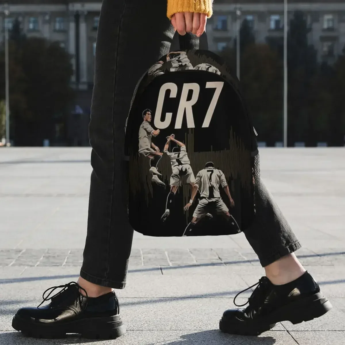 sac à dos cr7 cristiano ronaldo pour enfants, cartable pour adolescent, sacs d'école de dessin animé, sac à dos de voyage, sac initié, grande capacité
