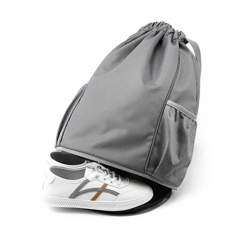 sac à dos de perles de logo personnalisé, sac wstring de proximité, sports de plein air, basket-ball, marathon, impression, cadeau