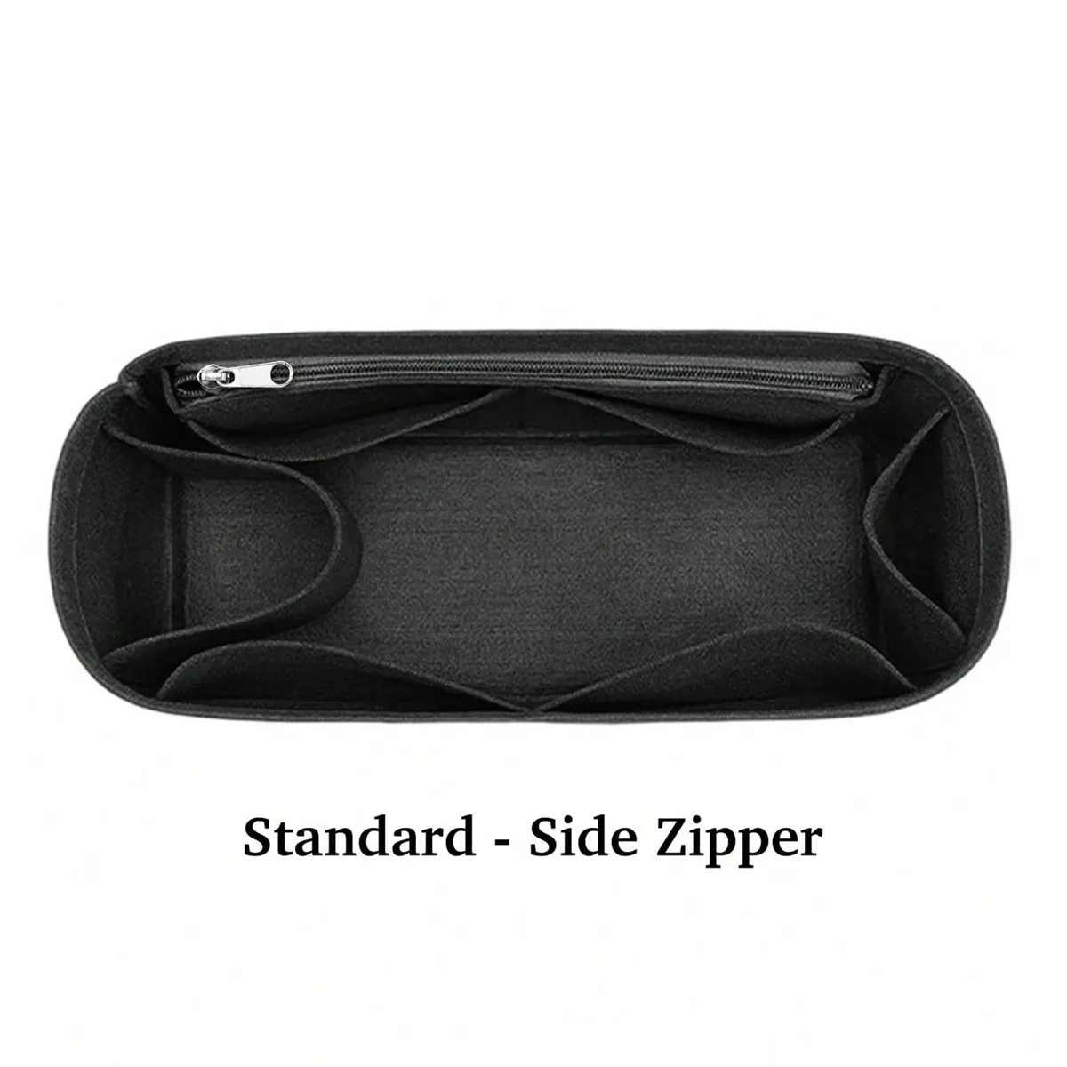 organisateur de sac fourre-tout en feutre avec fermeture éclair, séparateur de sac à main pour l'intérieur du sac, compatible avec les sacs fourre-tout longchamp neverfull speedy