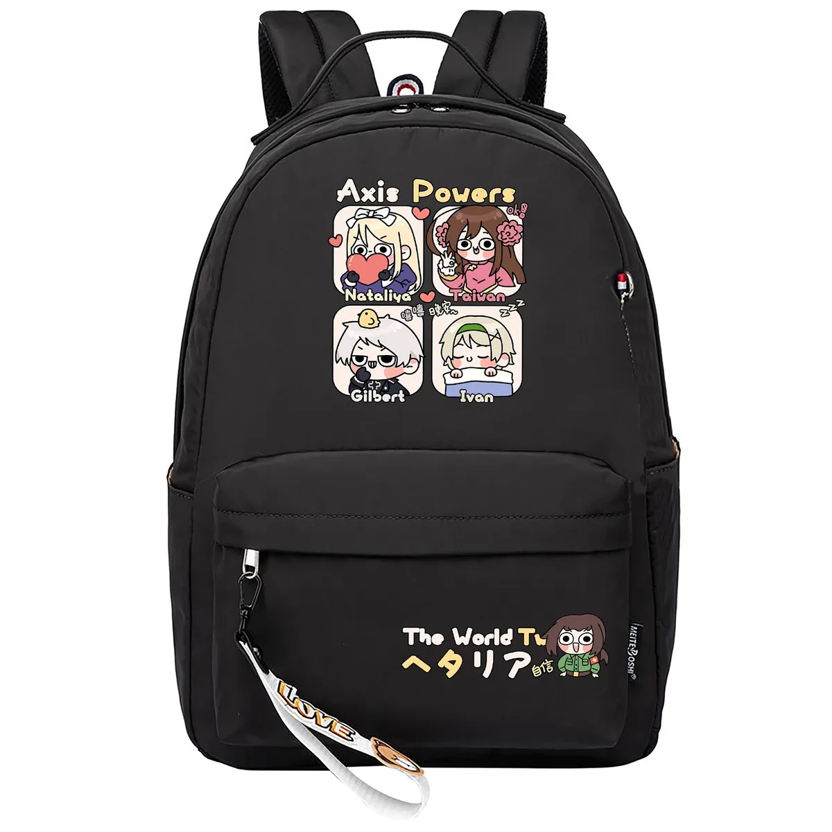 hetalia axis powers dessin animé sac à dos filles sacs d'école anime bookbags kawaii garçons voyage sac à dos mignon sac à dos sac à dos décontracté