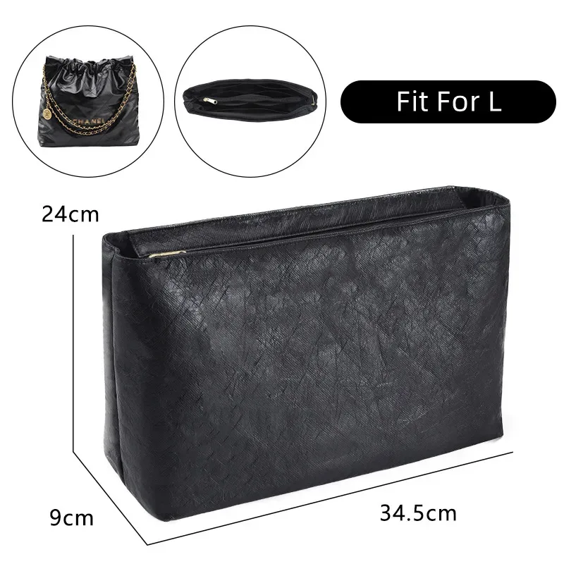 crazysmith dupont sac intérieur en papier pour chanel 22 sac à main organisateur insérer sac de rangement doublure sac support shaper sac accessoires