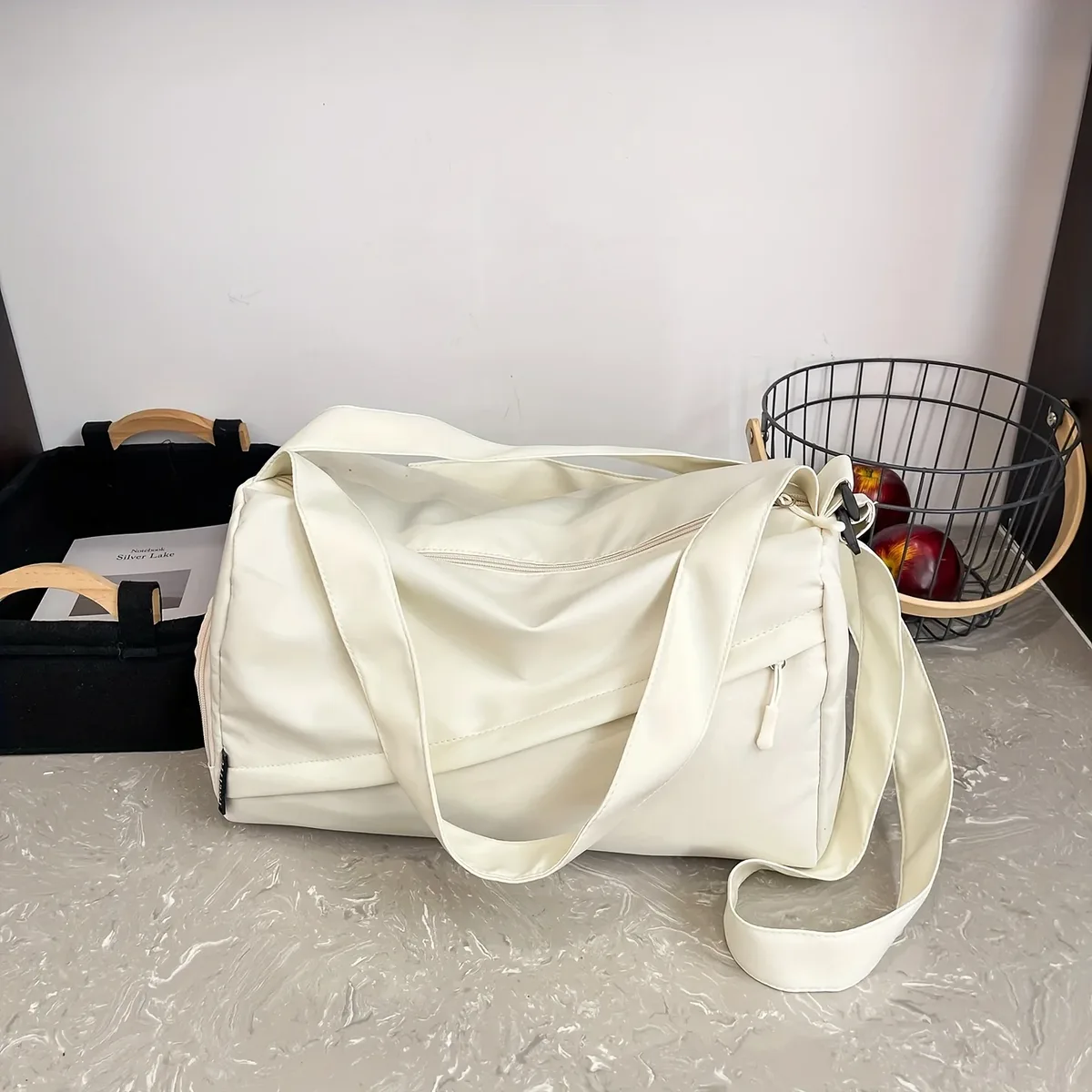 sac de sport léger et de voyage pour hommes et femmes, 1 pièce, sac de sport compact en nylon oxford pour la natation, le yoga et les voyages courts