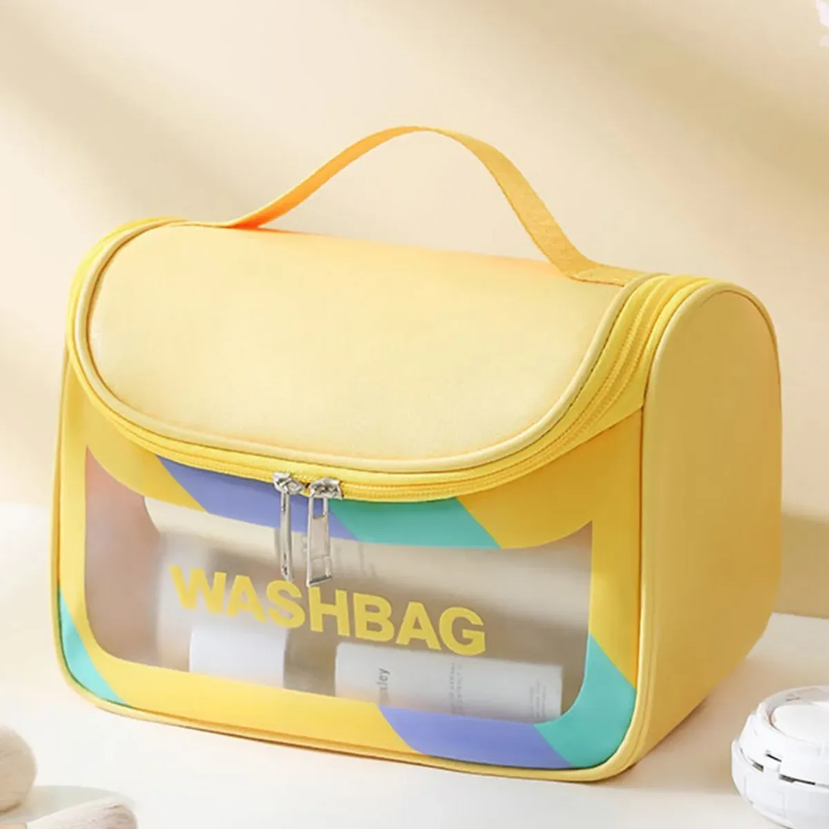 sacs à cosmétiques multifonctionnels de voyage portables pour femmes, sac de lavage, sac de natation étanche, sac de rangement de maquillage de grande capacité