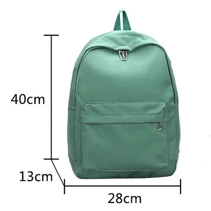 nouveau sac à dos imperméable en nylon pour femmes sac de voyage pour femmes sacs à dos cartable pour adolescentes couleur unie bookbag mochila bookbag