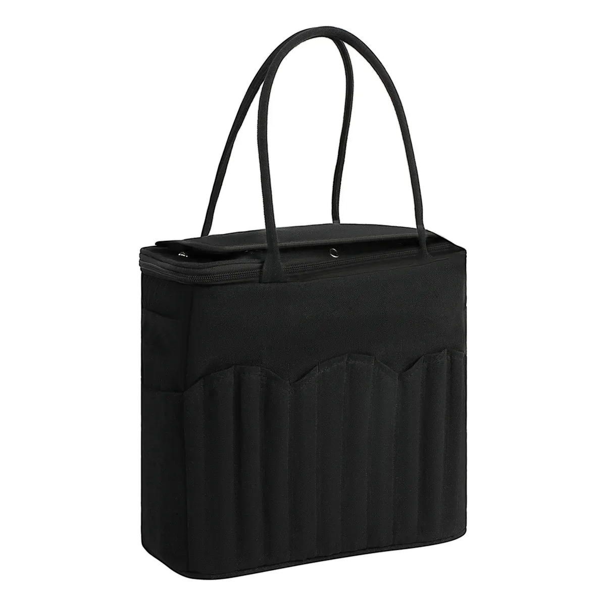 sac de rangement portable en toile pour outils de crochet, grande capacité, pour accessoires de crochet, organisateur moderne et polyvalent, indispensable pour les voyages