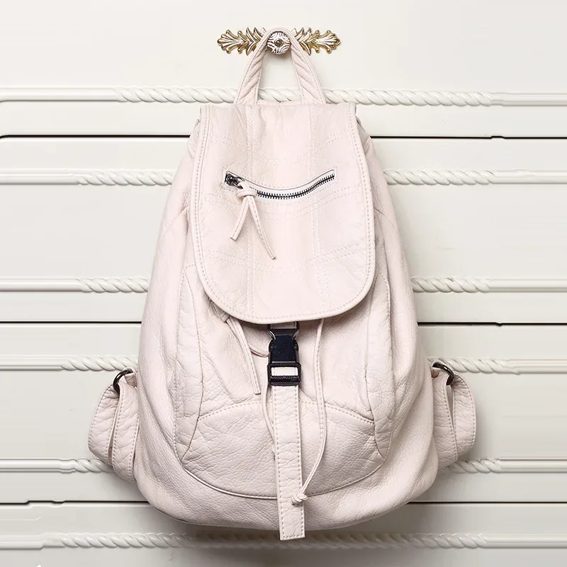 sac à dos en cuir souple pour femmes, grand sac de voyage en cuir pu, sac de jour noir, sac d'école pour adolescentes