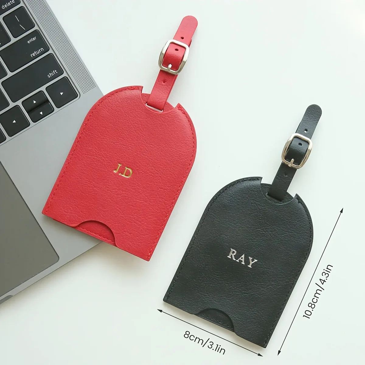 sac de voyage avec nom imprimé à chaud, étiquettes de sac à dos de qualité supérieure, accessoires de voyage chics faits à la main, cadeau d'anniversaire de demoiselle d'honneur, 1 pièce