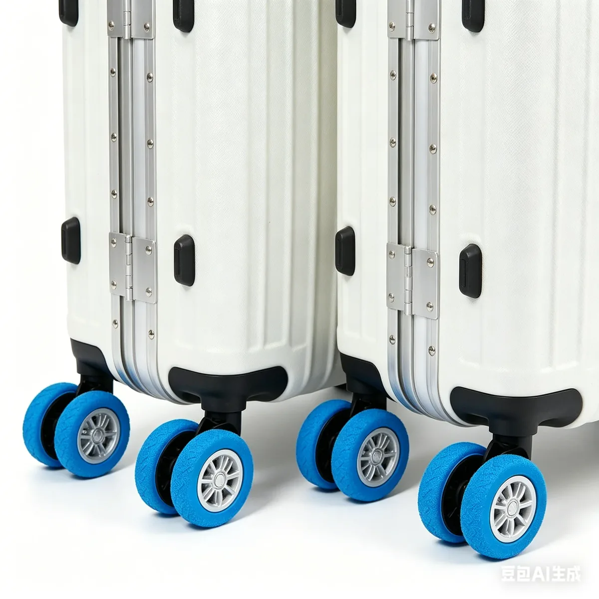 16 housses de roulettes de bagages – housses de protection anti-bruit et antichoc pour valises/chaises de bureau, accessoires de voyage