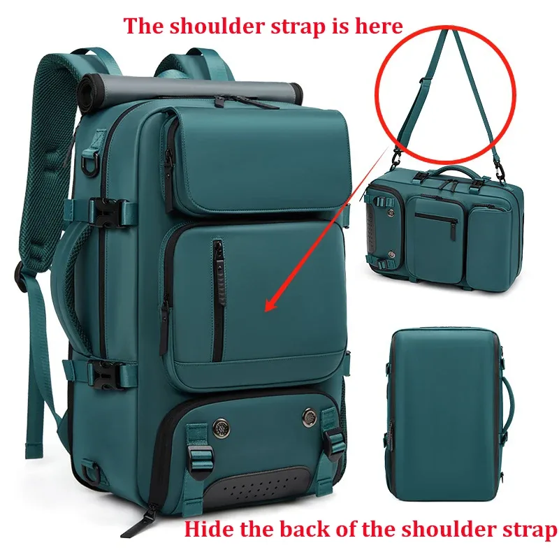 sac à dos de voyage pour femme, sac à dos imperméable pour ordinateur portable de 16 pouces avec sac à chaussures, port de chargement usb caché, sac à dos de randonnée et de camping