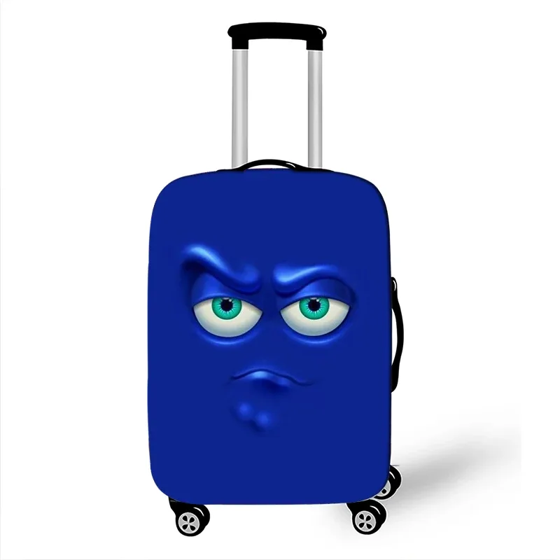 juste de bagage élastique pour voyage, housse anti-poussière, housse de protection, étui à bagages, housse de valise, expression amusante, 18-32