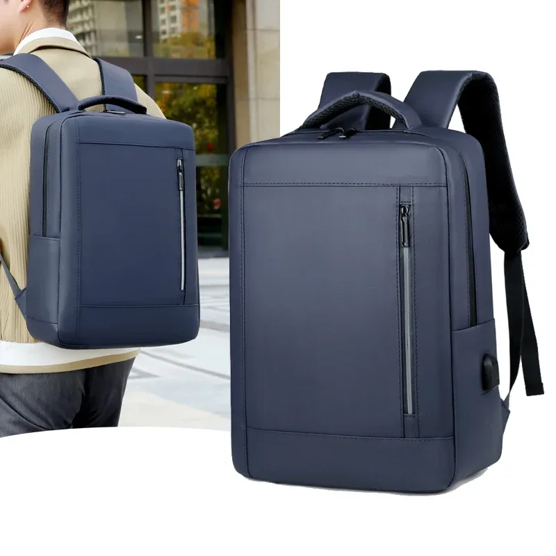 Sac à Dos Imperméable Minimaliste pour Affaires Sac Unisexe avec USB Grande Capacité pour Ordinateur Portable Multifonctionnel Élégant pour Voyage et École