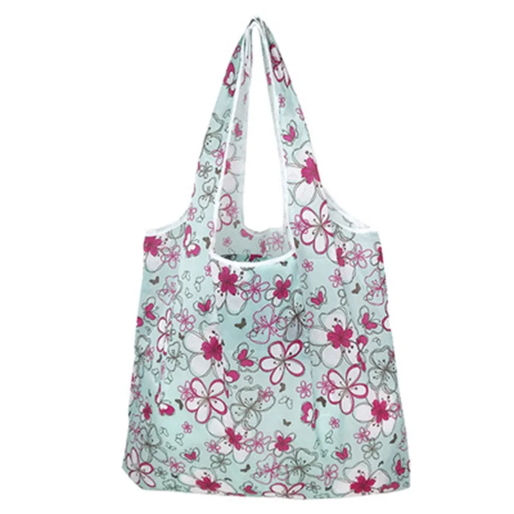 sacs à provisions réutilisables pour femmes, sac fourre-tout pliable, sac d'épicerie pour cuillère à soupe, sacs à main pliants de grande capacité, sac à cosmétiques de maquillage portable, nouveau