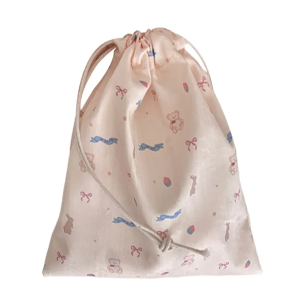 sac cadeau portable pour bricolage, sac d'emballage multifonction anti-poussière pour bonbons, sac de rangement en tissu de grande capacité pour pièces de monnaie