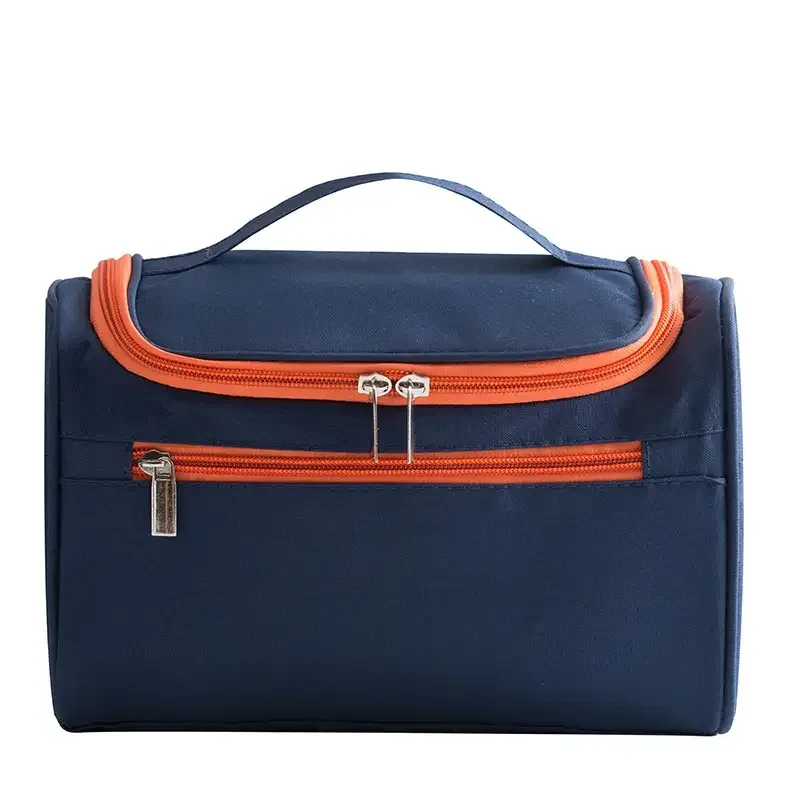 sac de maquillage esthétique en tissu oxford imperméable avec crochet de suspension portable pour femmes, sac de voyage de grande capacité pour organiser les cosmétiques