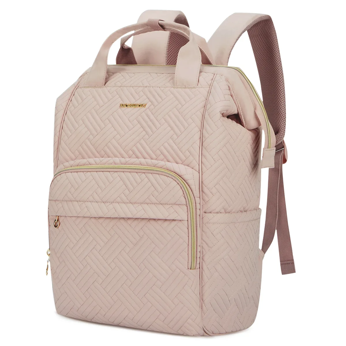 bagsmart-sac à dos de voyage étanche pour femme, sac à dos pour ordinateur portable 14-15.6 ", cartable universitaire mignon, sacs pour femme