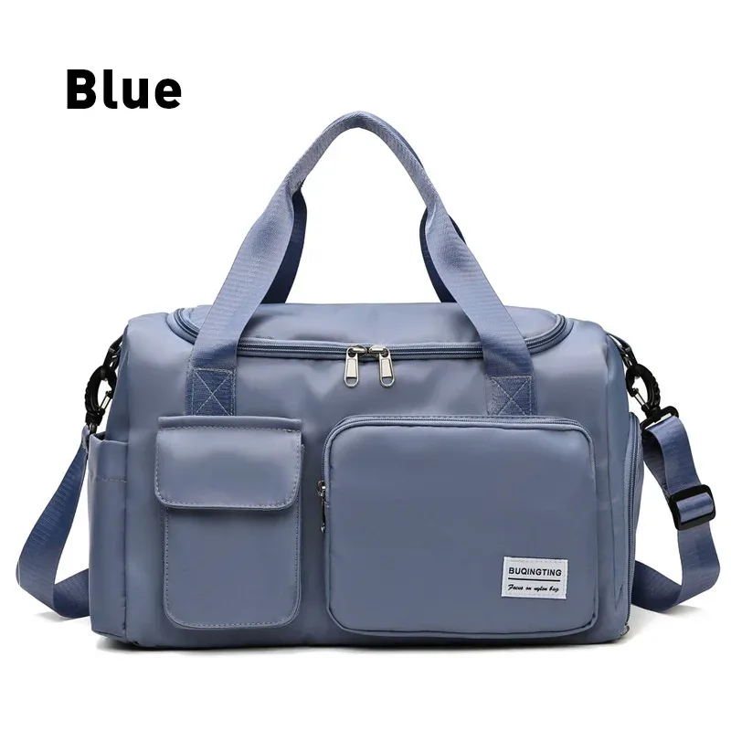 markroyal-sacs de voyage en toile imperméables pour femmes, sac de sport, sacs de sport, compartiment à chaussures initié, sac à main de poche, livraison directe
