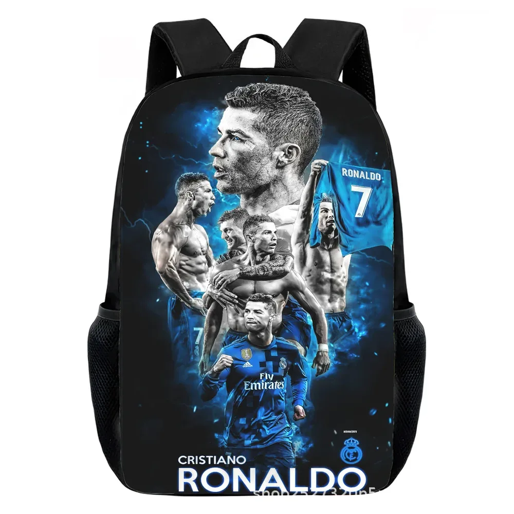sacs à dos cr7 imprimés pour enfants, sacs d'école décontractés pour adolescents, garçons et filles, sac à dos d'école de 15 pouces, mochilas de voyage pour l'école primaire