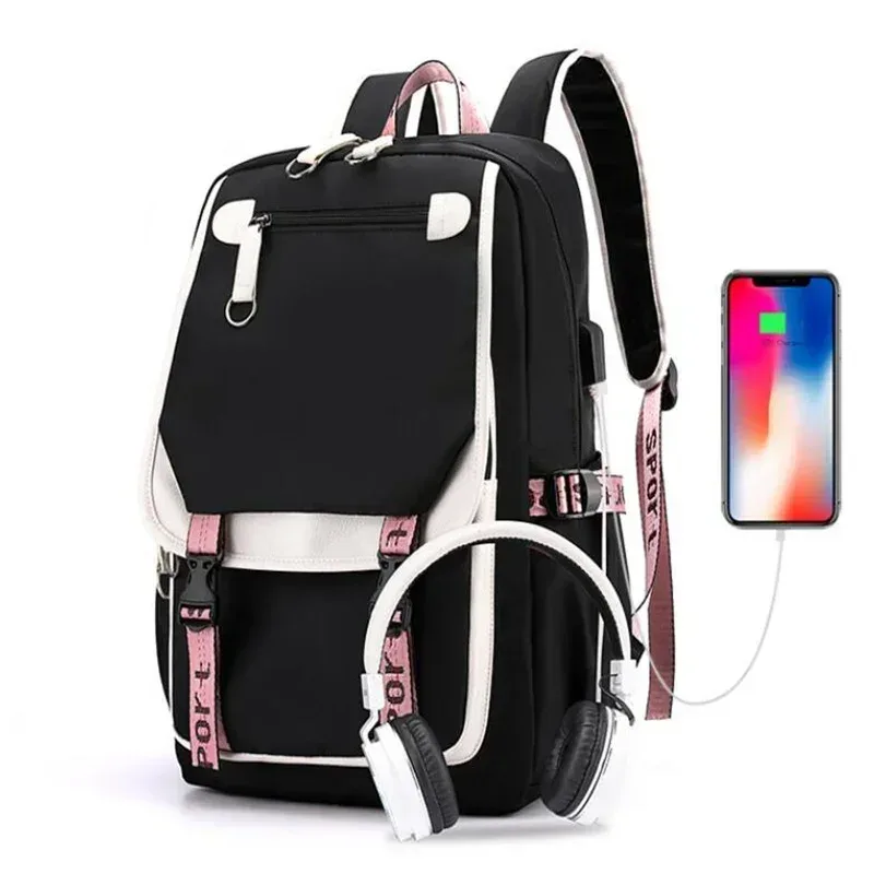 anime démon slayer tokitou muichirou sac à dos adolescents cartable usb pochette d'ordinateur hommes femmes sac à dos voyage sac à bandoulière