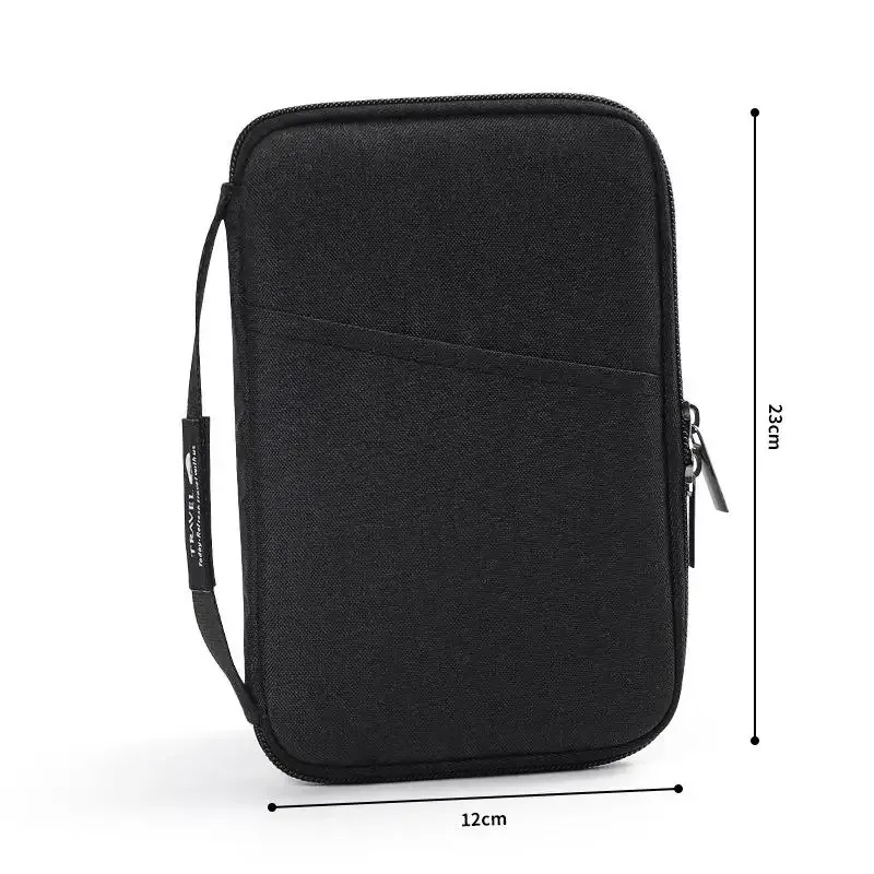 étui de protection imperméable pour passeport, housse de protection multifonction pour passeport, étui à fermeture éclair pour documents, accessoires de portefeuille de voyage