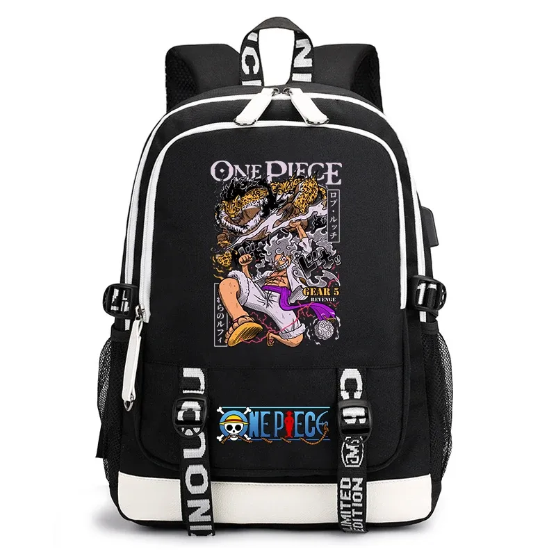 sac à dos d'étudiant imprimé one piece luffy, sac à dos décontracté pour garçons et filles, sac d'école léger, sac à dos de voyage