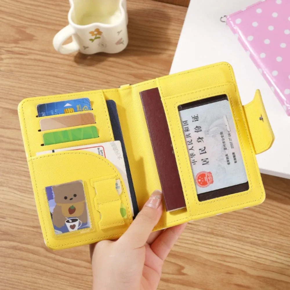 porte-passeport de voyage multifonctionnel, porte-cartes multi-emplacements, porte-cartes fin, sac de rangement pour documents, couleur bonbon, portefeuille de voyage pour passeport