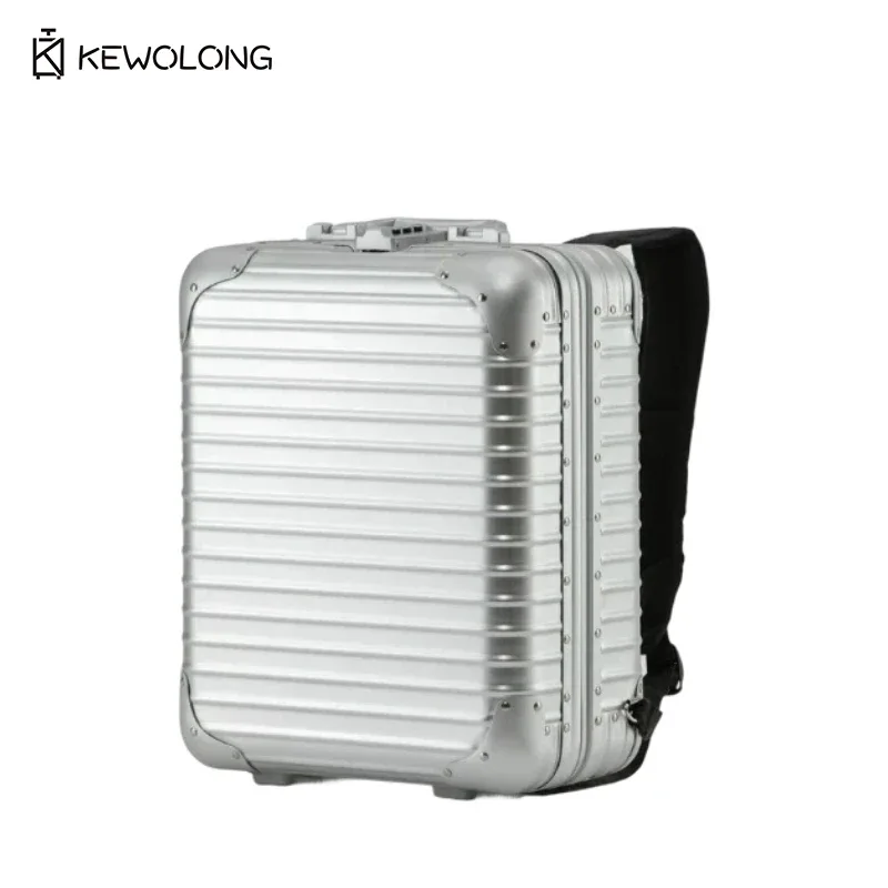 sac à dos en alliage d'aluminium, sac à dos de voyage multifonctionnel léger, sac pour ordinateur portable, bagage à main durable pour les affaires