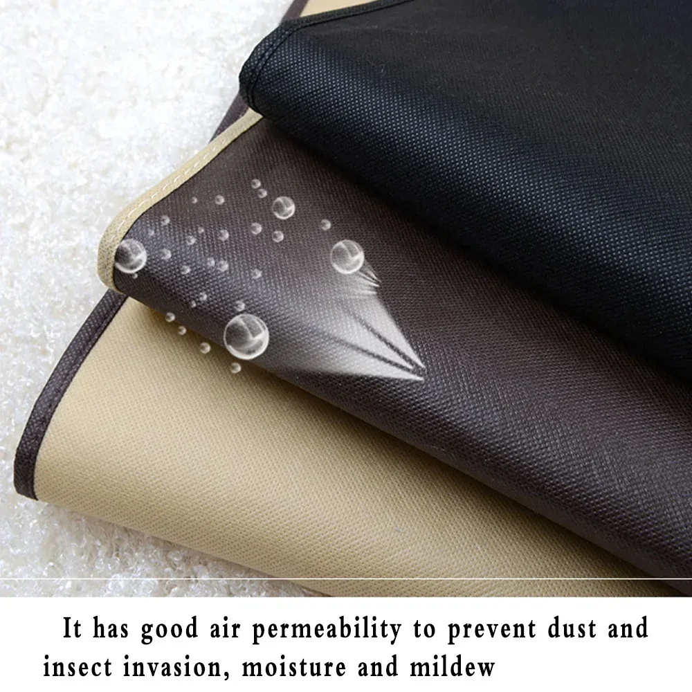 sac de protection de vêtement anti-poussière, housse de vêtements entièrement fermée avec fermeture éclair, sacs à vêtements suspendus, sac de rangement de vêtements durable