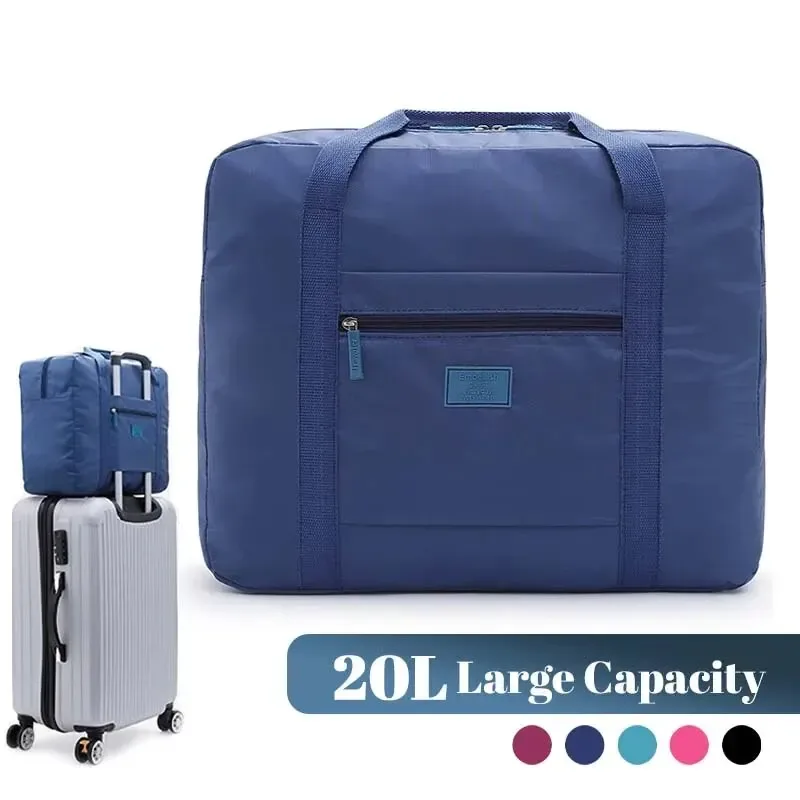 sac de voyage pliable léger unisexe, sac fourre-tout, bagage à main pour week-ends, séjours d'une nuit, voyage