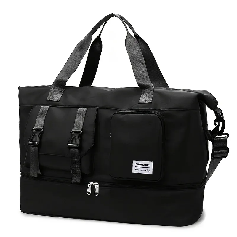 sac de voyage à grande capacité pour femmes, sac de week-end pour la nuit avec compartiment à chaussures, sac de sport avec poche étanche