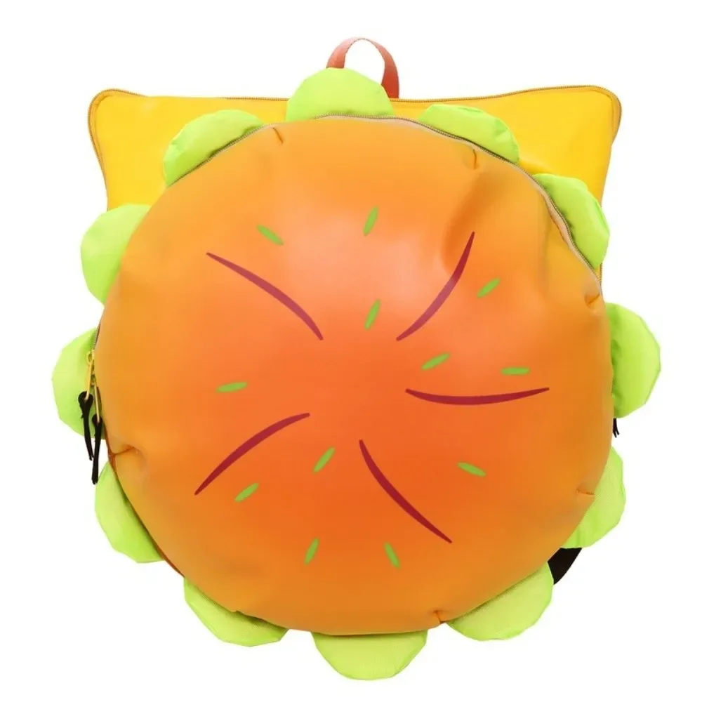 sac à dos drôle de grande capacité pour cheeseburger, imperméable, joli style, sac à dos d'école multicouche pour femmes et hommes