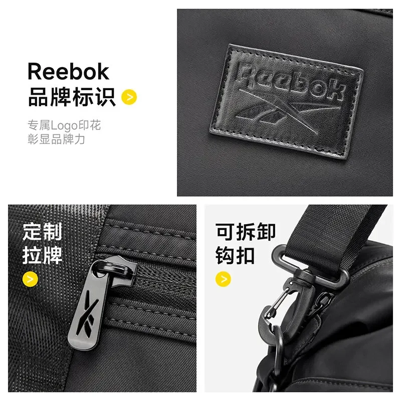 sac de voyage extensible de grande capacité reebok unisexe pour hommes et femmes, sac de transport 30l, sac de week-end, sac de voyage pour la nuit.