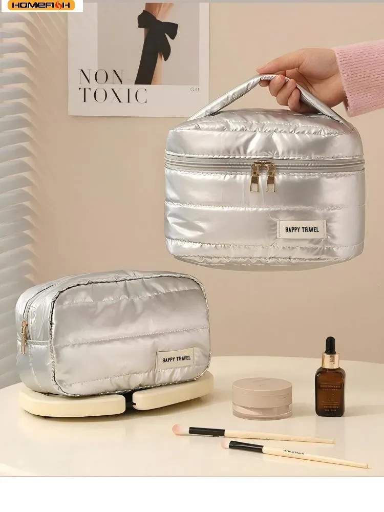 trousse de toilette de voyage portable multifonctionnelle grande capacité pour cosmétiques et maquillage – organisateur pour femmes, idéal pour les voyages d'affaires et le soin quotidien de la peau