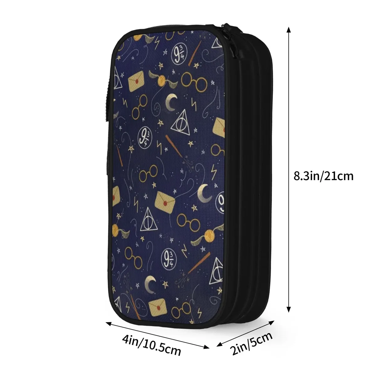 nouveaux étuis à crayons h-hp-p harrys potters, étui à crayons, porte-stylos pour fille et garçon, grands sacs de rangement, cadeaux de bureau, accessoires