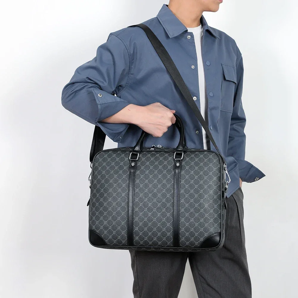 sac à bandoulière tendance pour homme, sacoche d'affaires, sac à main, sac fourre-tout, sacoche pour ordinateur portable, mochilas de hombre, сумка, 보스턴백