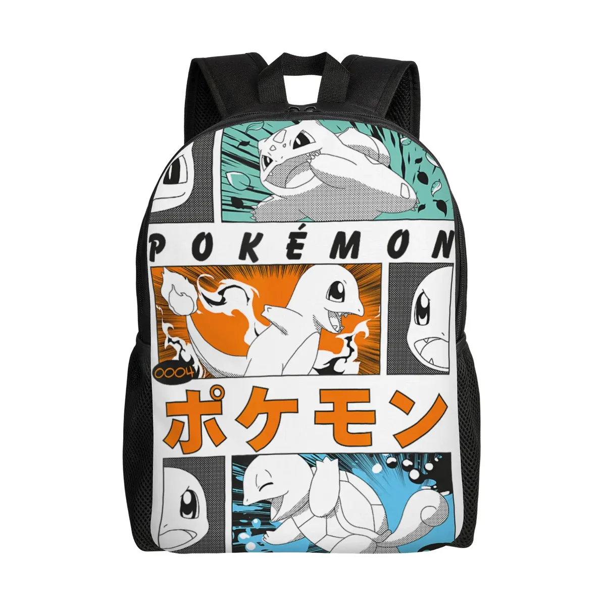 sacs à dos pokemon lucario type fighting steel poster daypack mochila office work sac à dos à fermeture éclair