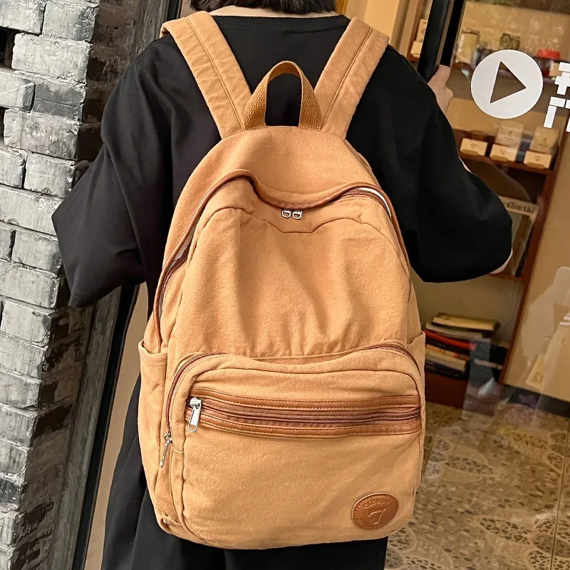 mode femme toile ordinateur portable collège sac à dos cool dame vintage livre sac nouvelles femmes mignon étudiant sac à dos mode fille sacs d'école