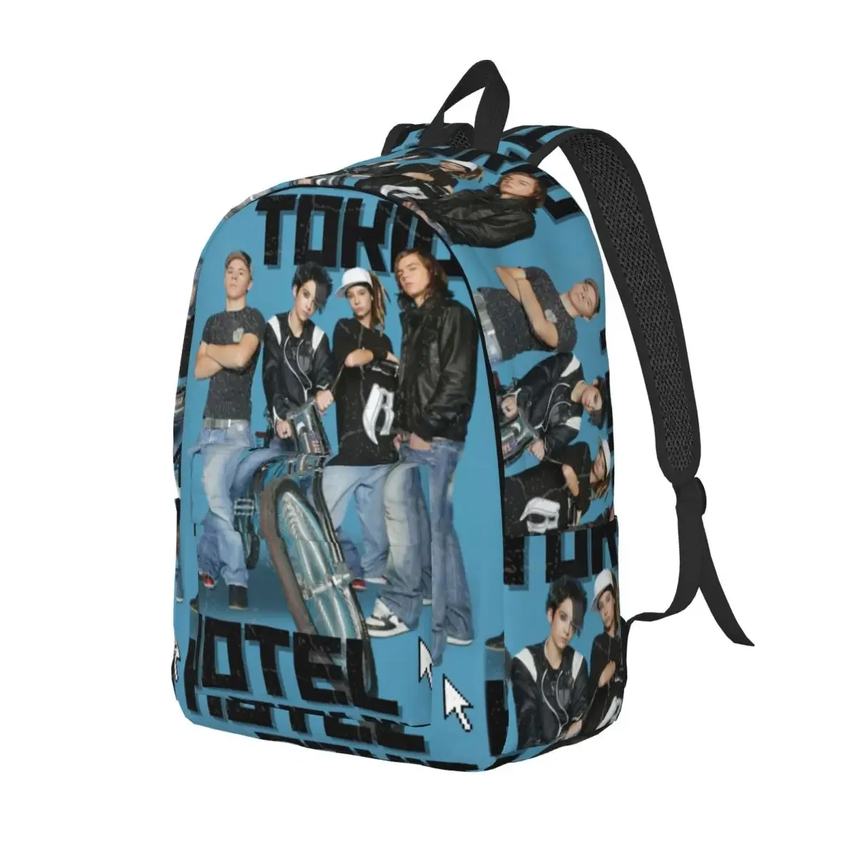 tokio hotel merch tokio hotel logo sac à dos pour hommes femmes mode lycée travail sac à dos rock band collège toile sacs sport