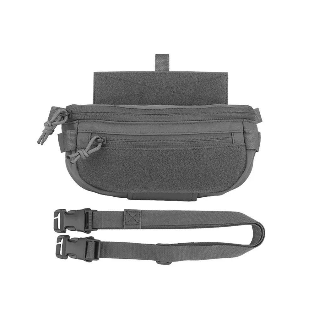 pochette d'accessoires pour gilet tactique, pack d'extension, double usage, sac abdominal inférieur multifonction, sac à bandoulière simple