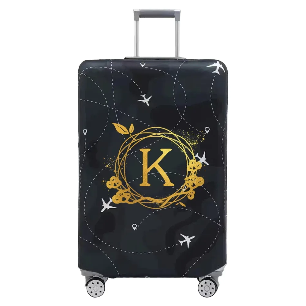 housse de protection pour bagages élastiques épais, série couronne imprimée pour valises de 18 à 32 pouces, accessoires de voyage