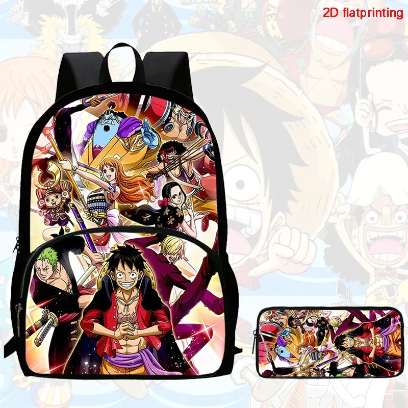 ensemble de 2 sacs à dos, style one piece, avec poche avant, sac à dos avec porte-crayons, léger, pour les enfants de 6 à 10 ans