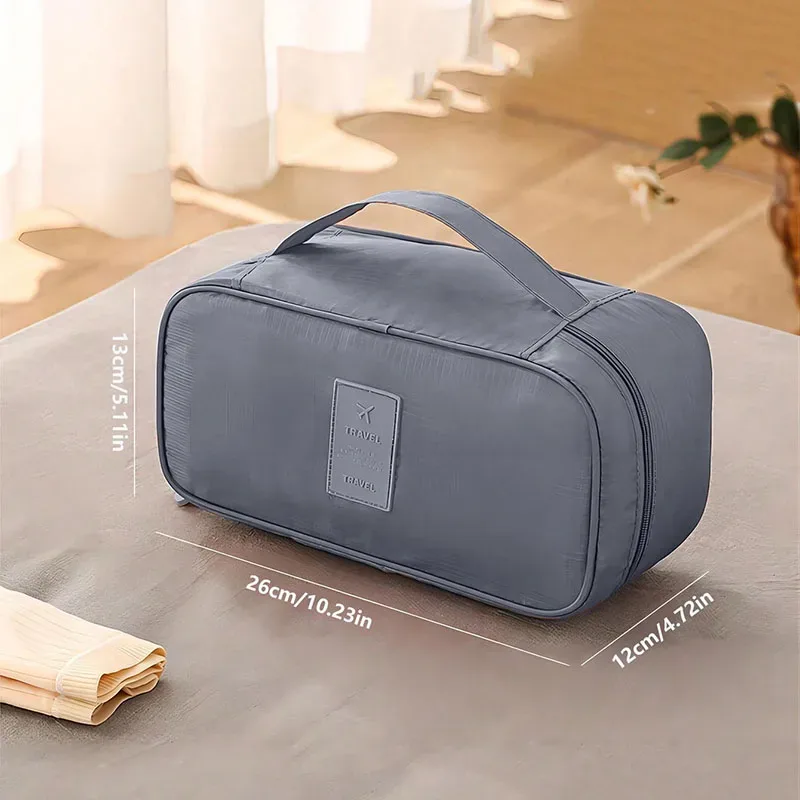 sac de rangement de voyage étanche multi-compartiments pour sous-vêtements, étui portable pour soutien-gorge et chaussettes, pochette de lingerie multi-imprimés pour femmes