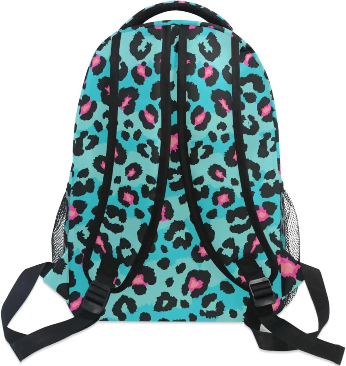 l'école commencez le meilleur vendeur! sac à dos imprimé léopard bleu, motif animal tendance, sac élégant pour les fans de style audacieux