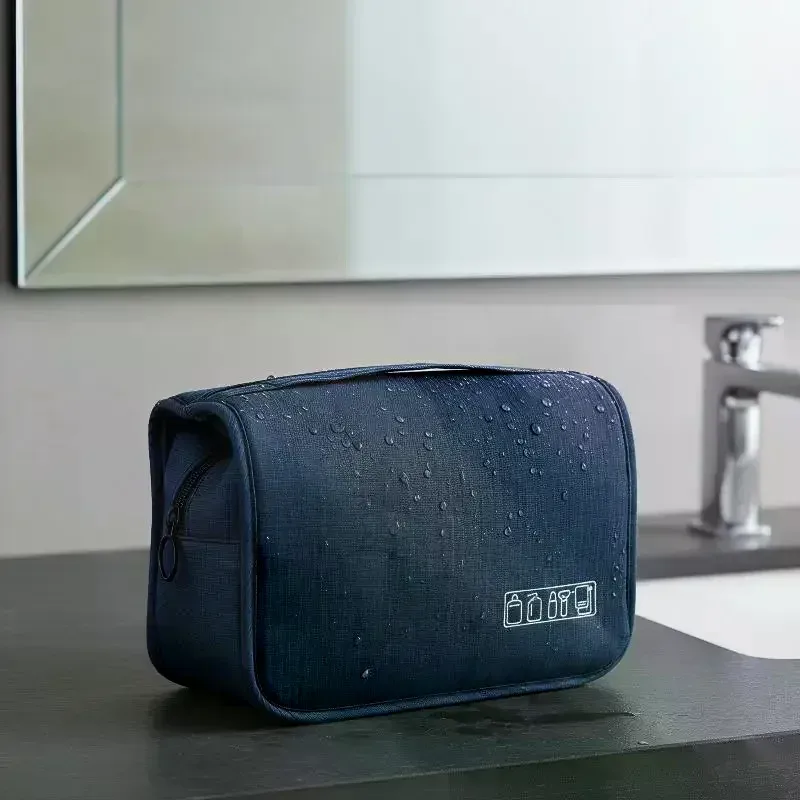 sac de toilette de voyage suspendu imperméable, grande capacité, plusieurs poches, parfait pour les voyages, les vacances, les escapades