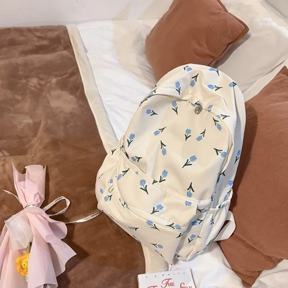 sac à dos tendance en nylon imperméable pour femmes, sac à bandoulière antivol décontracté de grande capacité, sac d'école pour adolescents, sac à dos de voyage