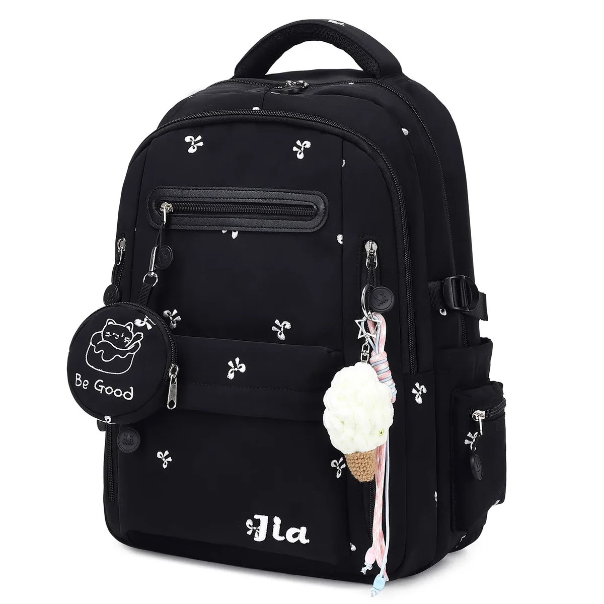 nouveau sac d'école orthopédique minimaliste pour les élèves du collège, sac à dos de voyage grande capacité pour les filles, multicolores, pour les trajets quotidiens