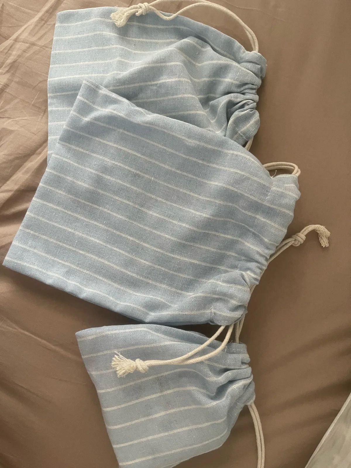 Sacs en coton à cordon pour mariage, Noël, cadeaux, emballage DIY, petites pochettes à cordon, étuis de rangement anti-poussière pour la maison
