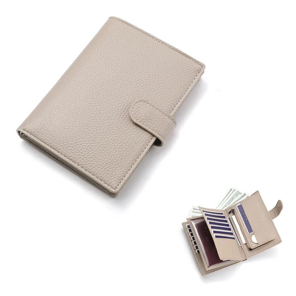 portefeuille de voyage élégant sac de passeport multi-carte porte-carte portable multi-fonction hommes